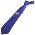 Silk Tie with Custom Woven Logo